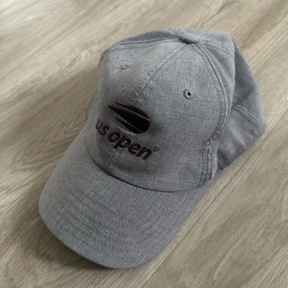 NWOT US Open 2020 Tennis Hat Adjustable Baseball Cap Gray Blue, Unisex - Picture 3 of 8
